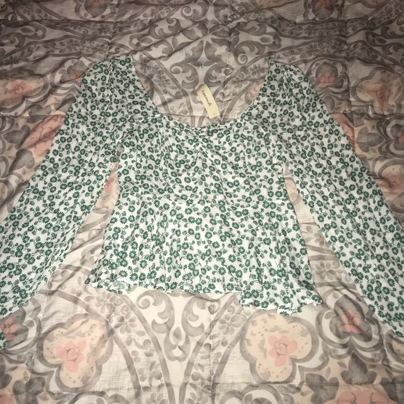 Francesca's Collections Tops - NWT Blue Rain long sleeve top